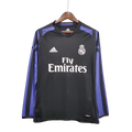 Camisa Real Madrid Third III 2016/17 Adidas Retrô Manga Longa - Preto