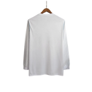 Camisa Retrô Real Madrid I Home Adidas 2017/18  Manga Longa Masculino Branco