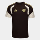 Camisa Flamengo Adidas 2026/27 Concentração Masculina - Marrom
