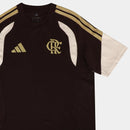 Camisa Flamengo Adidas 2026/27 Concentração Masculina - Marrom