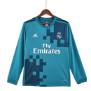 Camisa Manga Longa Real Madrid 17/18 Adidas - Azul