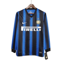 Camisa Manga Longa Inter de Milão I 10/11 Nike - Azul e Preto