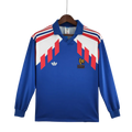 Camisa Manga Longa Seleção França 88/90 Adidas - Azul