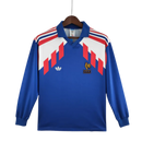 Camisa Manga Longa Seleção França 88/90 Adidas - Azul
