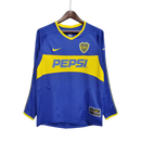 Camisa Manga Longa Boca Juniors 03/04 Nike - Azul e Amarelo