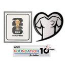 Kit Patches Copa do Mundo 2026 Qualifiers Play With Heart & FOUNDATION