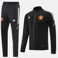 Agasalho de Viagem Manchester United - Masculino - Preto e Branco