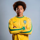 Camisa Retrô Seleção Brasil Manga Longa 1998/98 Home