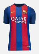 Camisa Barcelona 16/17 Retro Home Nike Torcedor - Azul e Grená