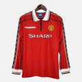 Camisa Manga Longa Manchester United 1998/99 Nike Masculino - Vermelho
