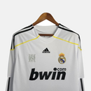 Camisa Manga Longa Real Madrid Retrô 09/10 Adidas Masculino - Branco