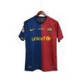 Camisa Retrô Barcelona I Home Nike 2008/09 UEFA Champions League Azul e Grená